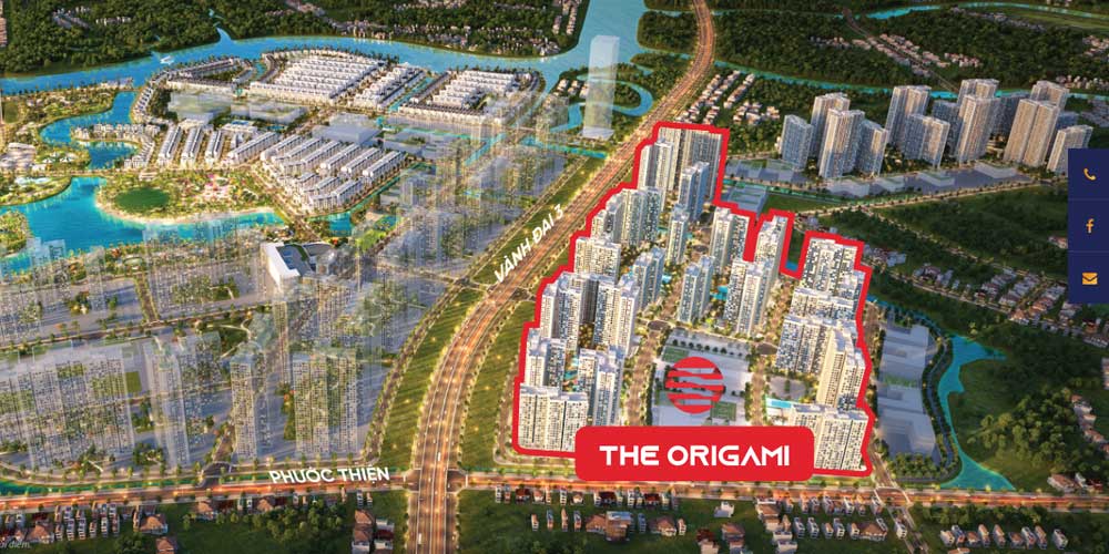 Phối cảnh phân khu The Origami - Vinhomes Grand Park