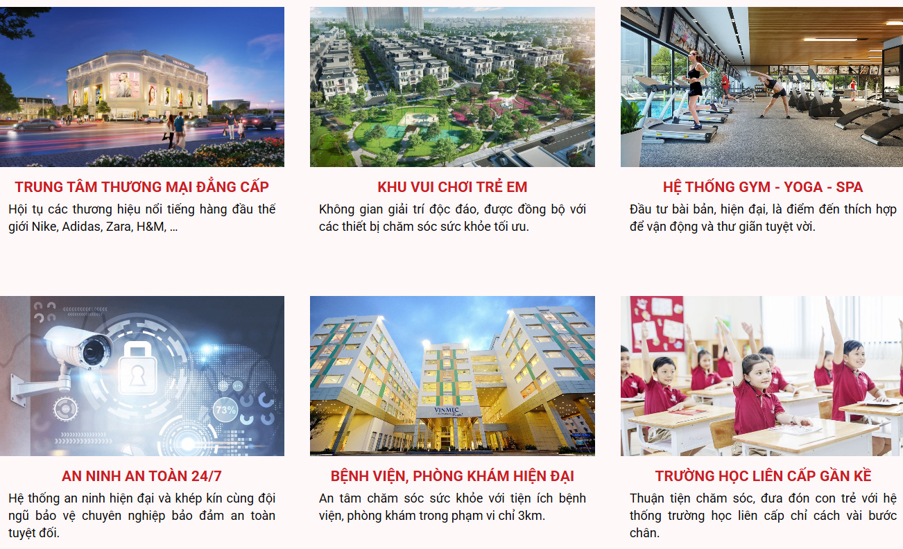 Tiện ích nội khu Vincom Shophouse Royal Park