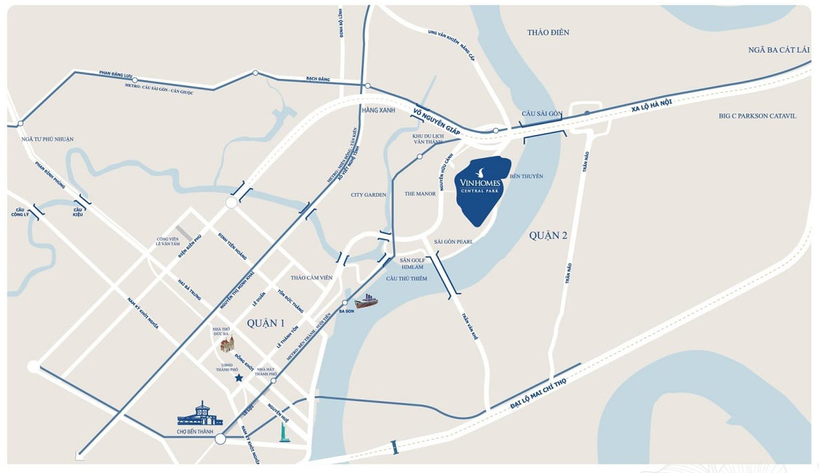 Vị trí Vinhomes Central Park