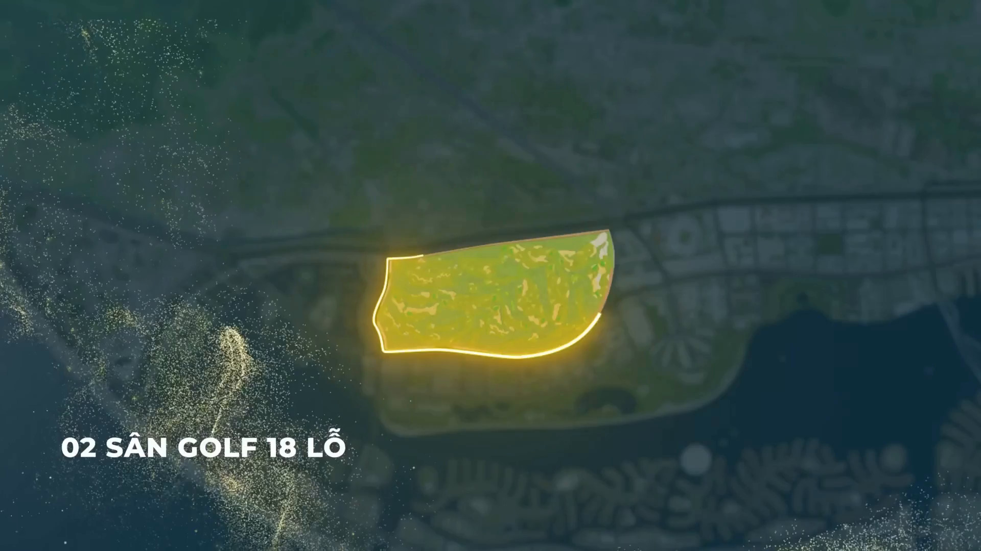 Vị trí 2 sân golf 18 lỗ tại Vinhomes Green Paradise