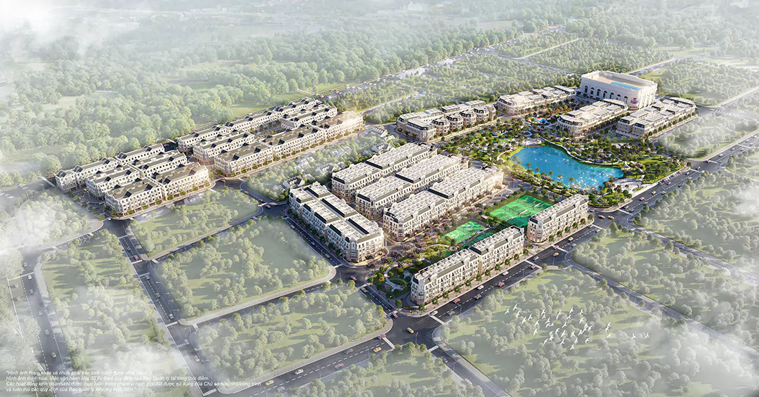 Phối cảnh tổng thể Vincom Shophouse Royal Park Quảng Trị