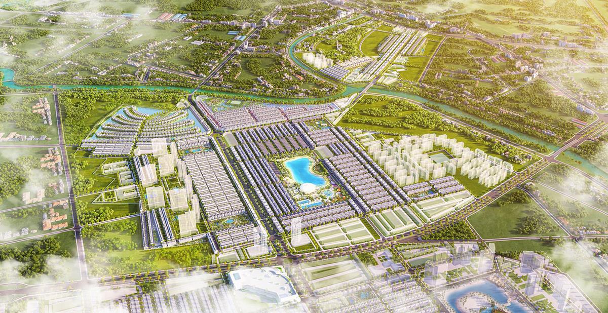 Phối cảnh tổng thể Vinhomes Ocean Park 3 – The Crown