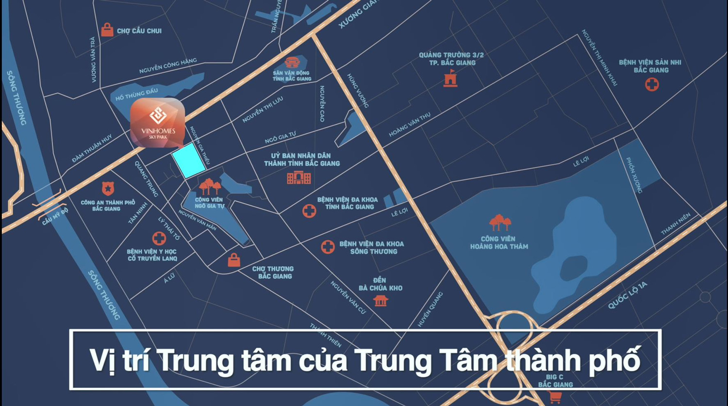 Vị trí dự án Vinhomes Sky Park